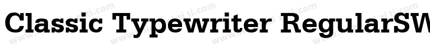Classic Typewriter RegularSWFTE字体转换